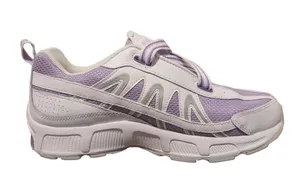 Nike running shoes T-run purple white with hook & loop closure size 6Y /7.5 W thumbnail 7