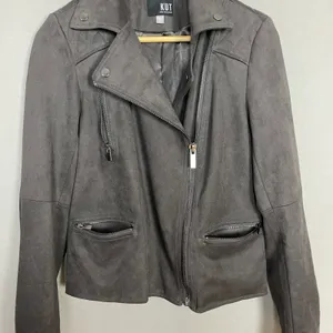Kut from the Kloth Faux Suede Moto Jacket Women Size Zip-Up Motorcycle thumbnail 12