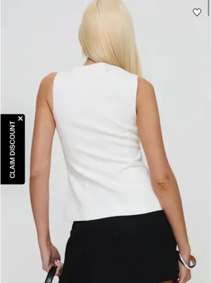 Princess Polly Theodosia Top White NWT thumbnail 3