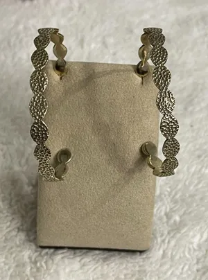Melinda Maria Sabina Infinity Hammered Hoop Earrings 2” NO BACKS thumbnail 1