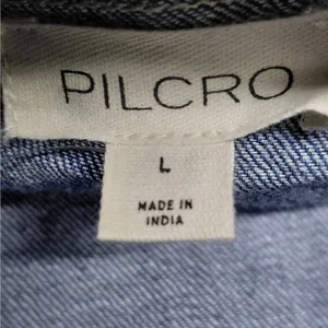 Anthropologie Pilcro Women Denim Vest Top Large Festival Western Coastal Cowgirl thumbnail 6