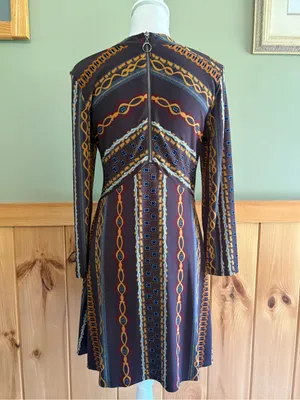 Free People Vintage Inspired Stella Printed Mini Dress size Medium. thumbnail 4