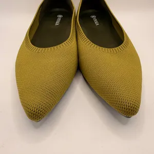 Vivaia Aria Pointed Toe Knit Flats Chartreuse Green Womens Size EU 40/ US 9.5 thumbnail 4