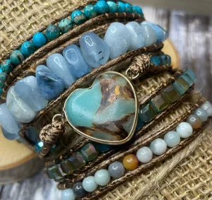 Long Strand Bracelet: The Heart in Turquoise thumbnail 3