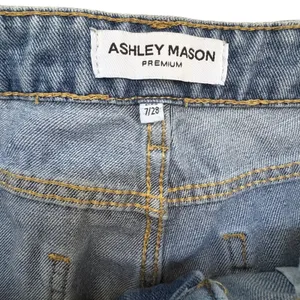 Ashley Mason Cherry Embroidered Wide Leg Jeans Women 7/28 Festival‎ Rockabilly thumbnail 6