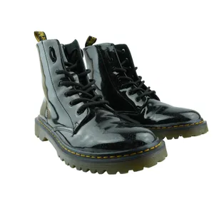 Dr‎ Martens Luana Combat Boots Womens 10 Black Patent Leather Glitter Sparkle thumbnail 3