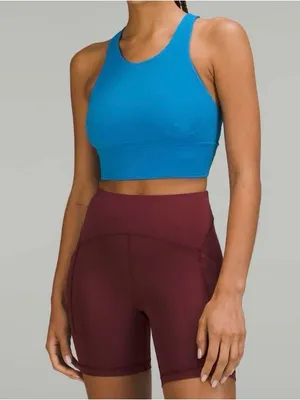 lululemon athletica Wunder Train Longline Support Bra Poolside-Size 6 thumbnail 5