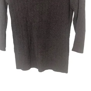 Gap Women's Size Small‎ Grey Fisherman Knit Cotton Sweater thumbnail 3