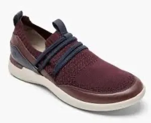 Rockport truflex sneakers with bungee laces maroon women's size 8 brand‎ new thumbnail 1