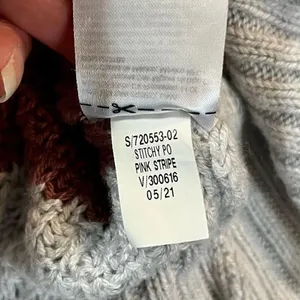 Old Navy Stitchy Pink Stripe Sweater Tunic XL thumbnail 9
