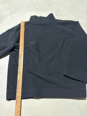Loft Black Mock Neck Fleece Pullover small NWT thumbnail 9