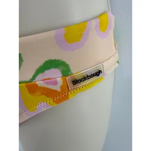 Blackbough Liv Pink Floral Colorful Psychedelic Print Bikini Womens Small thumbnail 3