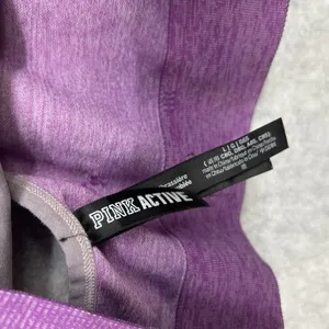 Victoria's Secret PINK Size L Sports Bra Purple Ombre Logo Racerback Seamless thumbnail 6
