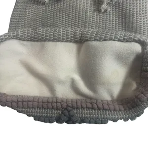 Artisan NY Woven Rope Handle Oversized Gray Boho Beach Tote Bag thumbnail 11