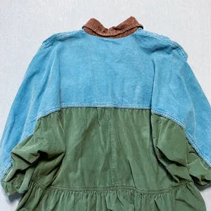 Free People Wild Roads Mini Button Down Puff Sleeve Babydoll Pocket Dress Size S thumbnail 6