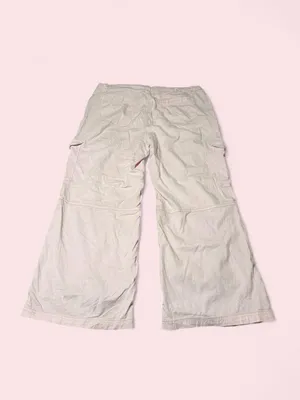 American Eagle Outfitters pink super high rise Wide Leg Cargo Pants thumbnail 2