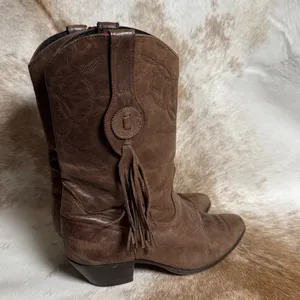 “Laredo” Burning Man‎ Cowboy Boots Vintage Size 7 B39 thumbnail 5