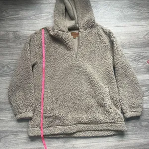 Koolaburra by UGG Tan Long Sleeve Warm Cozy Comfy Sherpa Hoodie Sweater Size M thumbnail 8