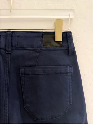 Paige Brooklyn Wide Leg Crop Pants in Vintage Cosmic Navy High Rise Size 25 thumbnail 10