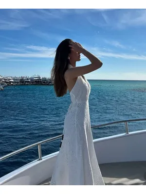 Zara White One-Shoulder Eyelet Midi Dress thumbnail 7