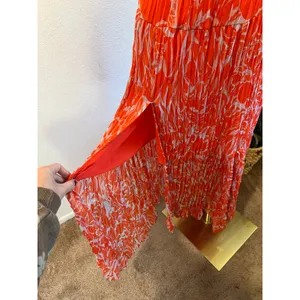 Astr The Label Pascadero Orange Abstract Maxi Gown Dress Size XS thumbnail 14