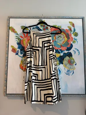 Lucy Paris Black and White mini dress thumbnail 4