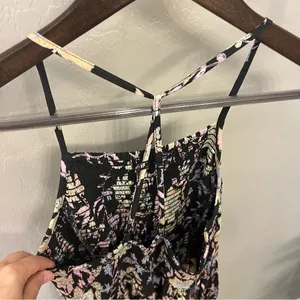 NWOT Free People Heat Wave floral Print Maxi Dress, spaghetti strap racer back,S thumbnail 11