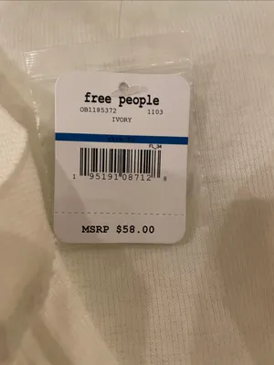 Free People Long Sleeve Henley Bodysuit - Cream thumbnail 3