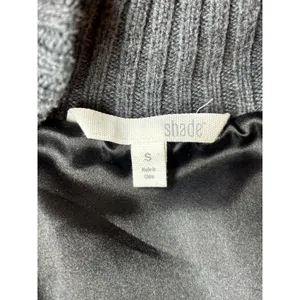 Shade Faux Fur Vest Small Gray Brown Zip Front Cozy Layering Piece thumbnail 3