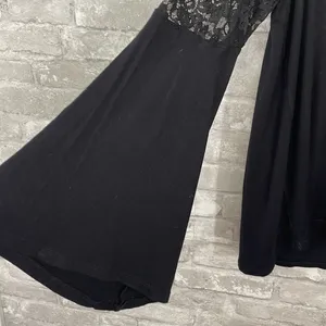 Torrid Black Lace Open Back Top thumbnail 3