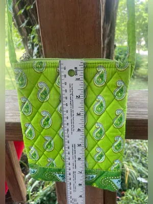 Lime Green Quilted Crossbody Bag thumbnail 3