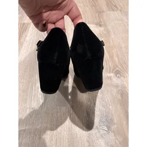Forever Mary Jane‎ Wedge Heels Black Suede Ankle Strap Platform Pumps Shoes thumbnail 3