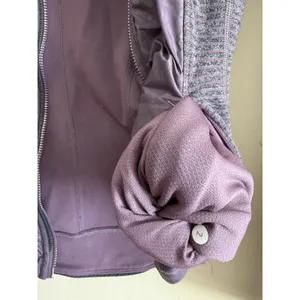 Lululemon Rebel Runner Zip Up Jacket size 2 Petal Camo Embossed‎ Purple Fog thumbnail 8