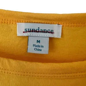 SUNDANCE Marigold Drape Ruched Hem Short Sleeve Crew Neck Shirt thumbnail 5