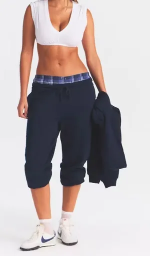 Skims Cotton Fleece Classic Jogger Navy Blue Women’s Medium thumbnail 1