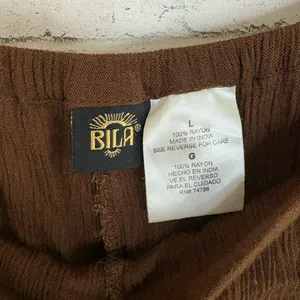 Vintage Boho Brown Textured Midi Skirt thumbnail 4