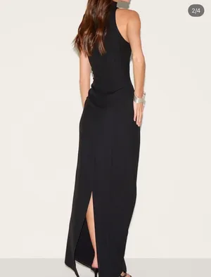 Pretty Little Thing Dress Black long thumbnail 2
