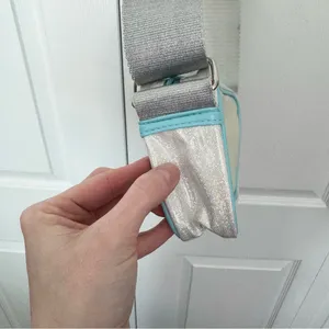 Disney Parks Iridescent Light Blue and White Cinderella Castle Crossbody Bag thumbnail 2