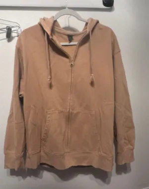 tan oversized hoodie thumbnail 1