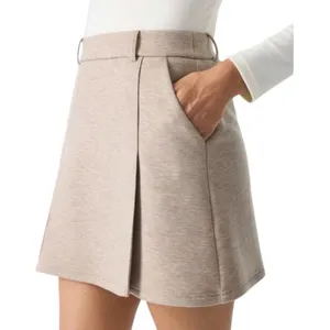NWT OGL FuzzLuxe Pull On Pleated Skort Women’s Size Small Morganite Beige thumbnail 1