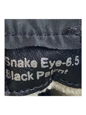 Vintage Havana 𖠌 Snake Eye High Top Sneakers 𖠌 Faux Black Red Patent 𖠌 6.5M thumbnail 13