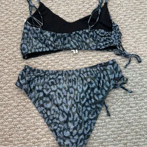 Dippin' Daisy's Gray Leopard Print Bikini Set thumbnail 8