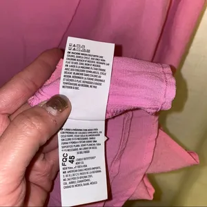 American Eagle Outfitters Midi Tie-Up Pink Wrap Skirt 🆕 XL thumbnail 8