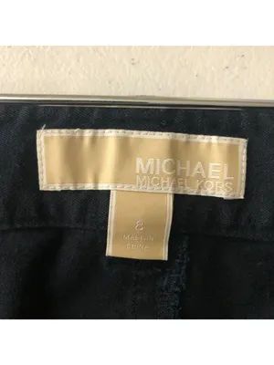Michael Kors Womens Jeans Flare Stretch Dark Wash Blue Size 8 thumbnail 3