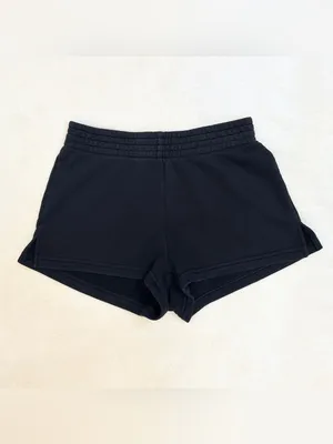 Aritzia TNA Airy AF Fleece Mid-Rise 2" Sweatshorts – Black – XXS thumbnail 4