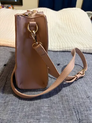 Miztique Blush Pink Structured Satchel with Adjustable Strap thumbnail 3