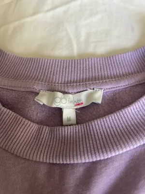 Cropped Sweatshirt Purple Size M thumbnail 2