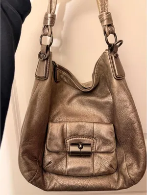 Vintage Coach Kristin Metallic Leather Hobo Bag 2010 thumbnail 1