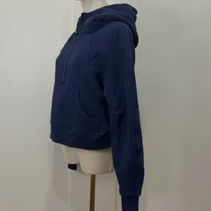 Lululemon Scuba Oversized Half-Zip Hoodie XS Small Night Sea Blue Lounge Cozy thumbnail 7