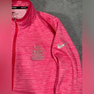 Nike golf Pink Heathered Dri-FIT Quarter-Zip Pullover PGA BELLERIVE medium thumbnail 2